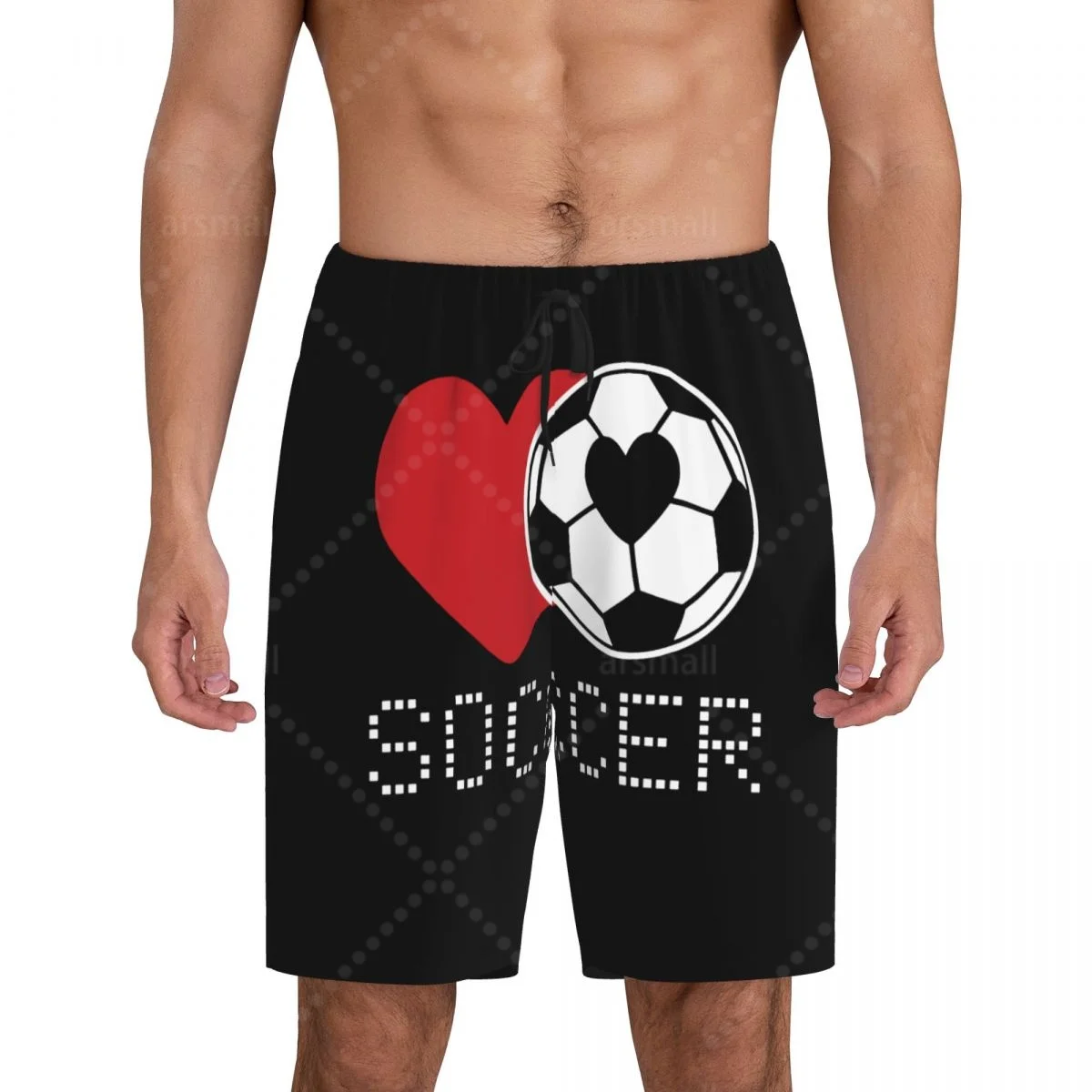

Soccer Men's Cool Flat Horn Shorts Street Stretch Shorts Beach Shorts Daily Wear Underwear Sleepwear