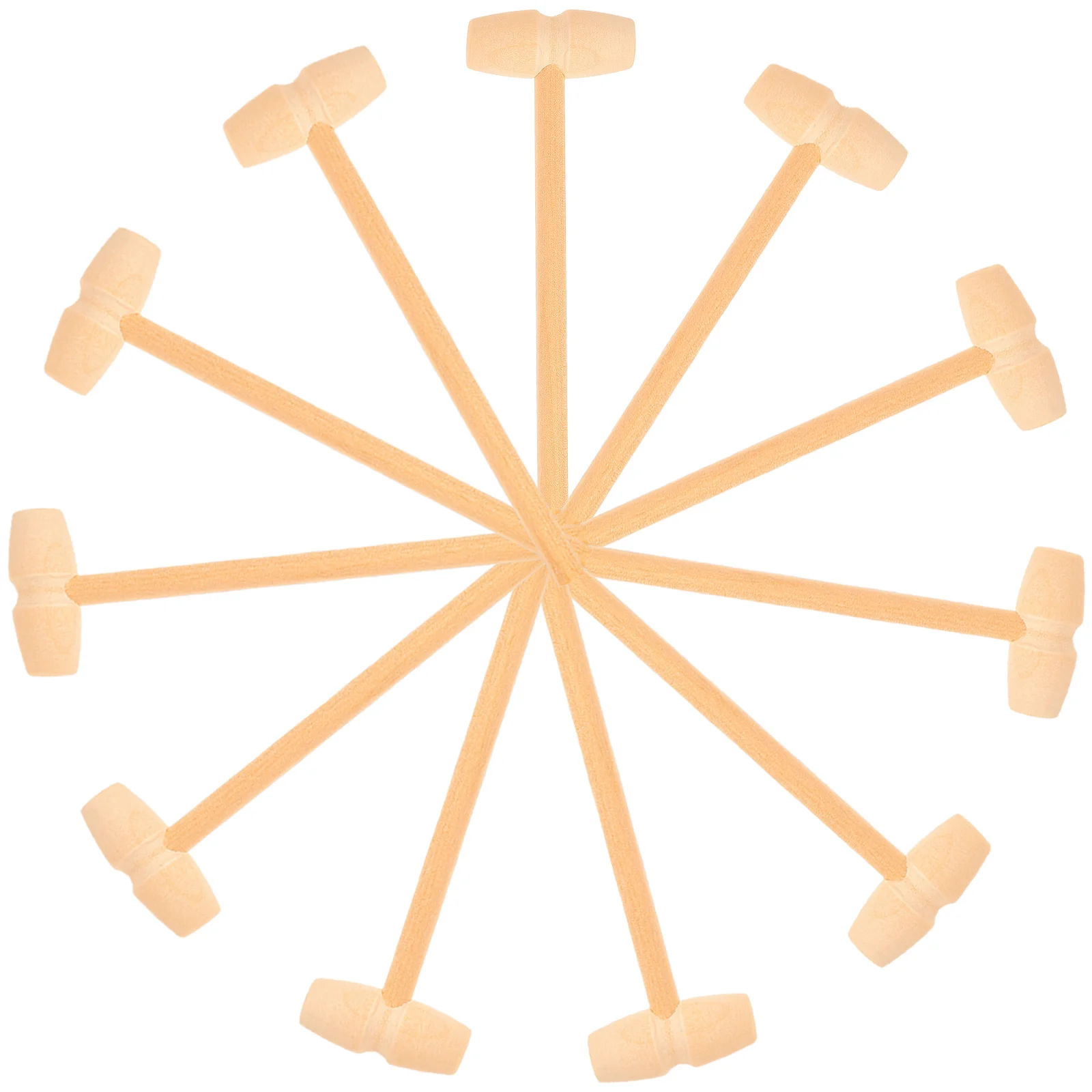 12 pièces marteau en bois Mini maillet pour enfants marteau en bois massif enfant en bas âge Coordination œil-main motricité jeu amusant marteaux enfants