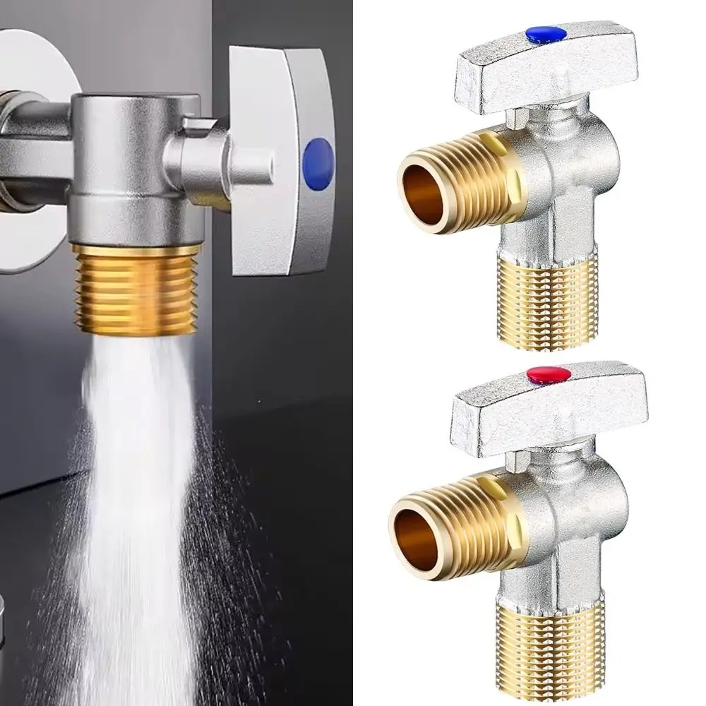 Hot and Cold Water Large Flow Water Stop Valves Brass G1/2