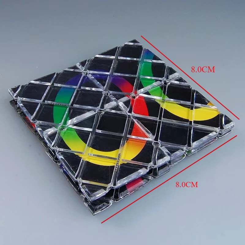 Giocattolo classico pieghevole per bambini Puzzle a 8 pannelli Twist Puzzle magico professionale Giocattolo da competizione antistress Regalo di festa