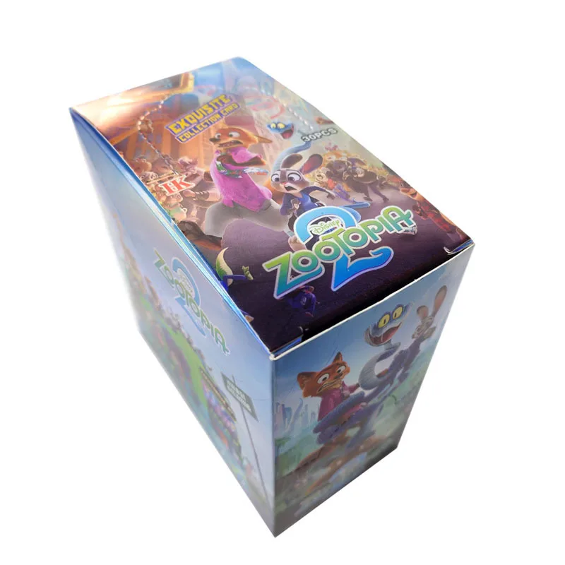 2026 New Zootopia 2 150PCS Flashcard Luxury Laser Collectible Card Game for Kids Full Set of Shiny Blind Boxes birthday Gift