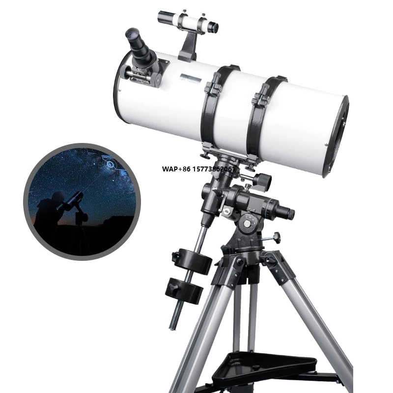 800mm White Professional Telescope 203mm Aperture Equatorial Newtonian Reflector Telescope Astronomical With Polar Scope