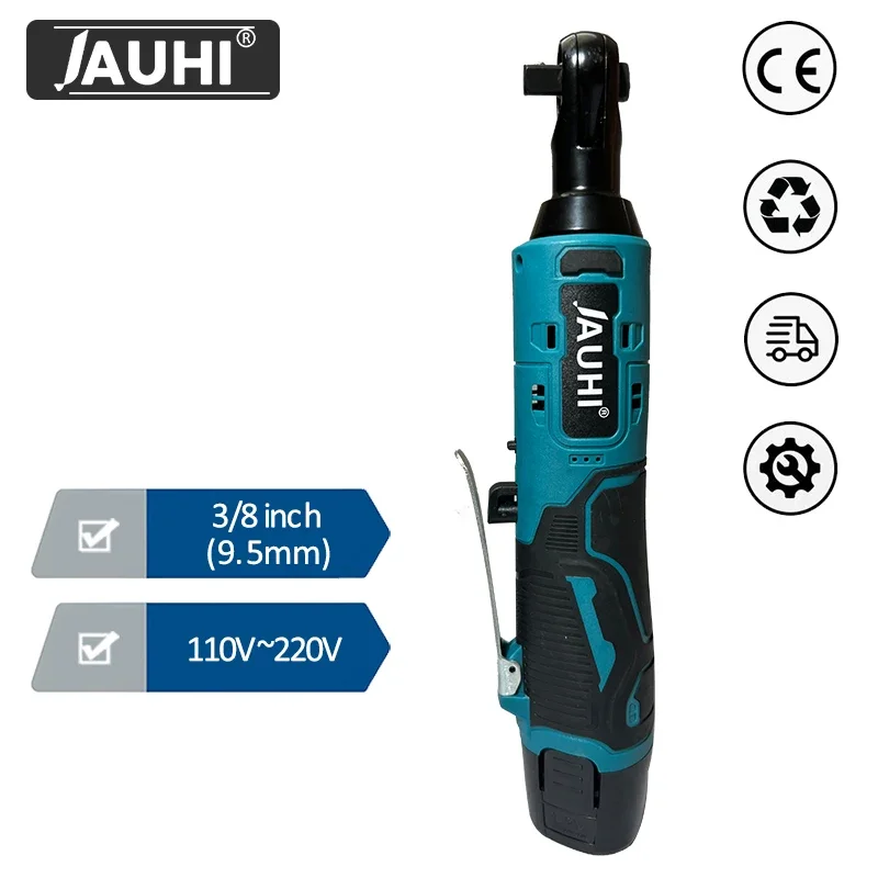 JAUHI-45nm, Electric Ratchet, 12v Cordless Electric Wrench, Angle Drill Screwdriver, Remove Screws And Nuts, Automotive Tools