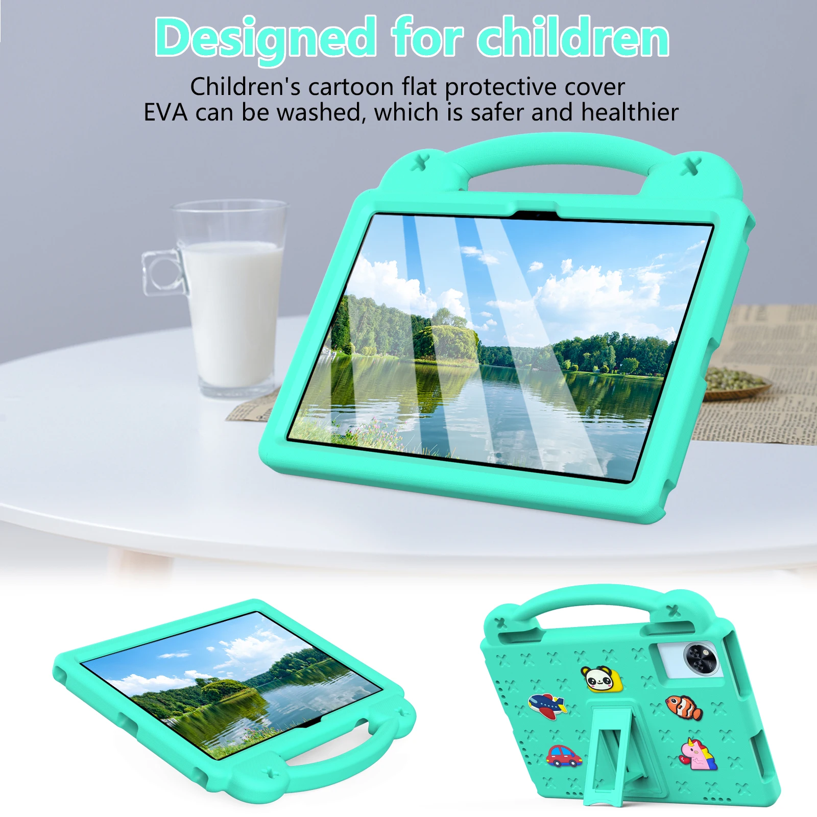 Parent-Child Favorite Kids Shockproof Case for Doogee Tablet with Stand&Handle,Compatible with U11/U11Pro/G6/G6+11in 2025 Models