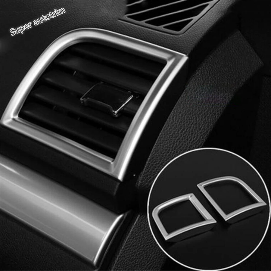 Dashboard Front Air Conditioning AC Vent Outlet Frame Cover Trim For Ford Explorer 2013 - 2018 ABS Matte Accessories Interior