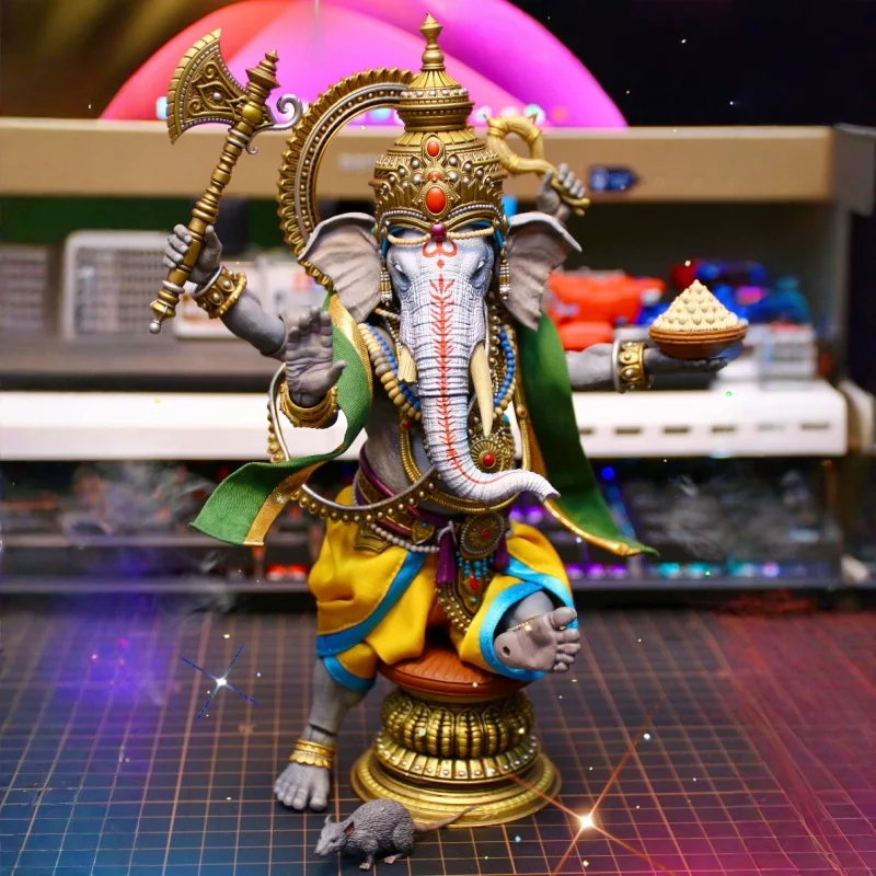 Four Horsemen Studios ガネーシャ限定版アクションフィギュア交換可能な服象神動物トレンディなおもちゃアニメグッズ