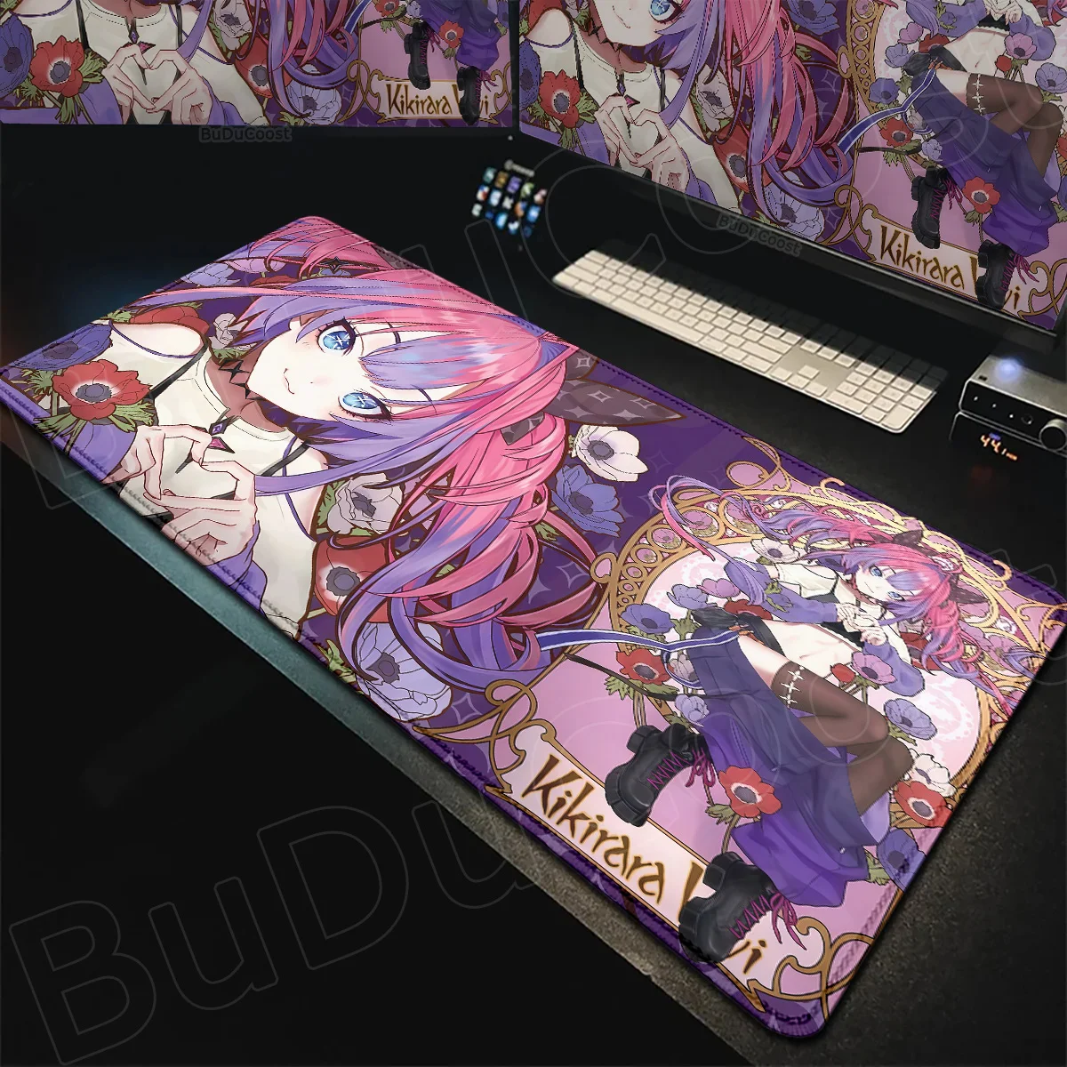 Hololive Kawaii Girl Kikirara Vivi Mauspad Rutschfeste Gummibasis Mausmatten Büro Laptop Gaming Tastaturteppich PC-Zubehör – Detail 11