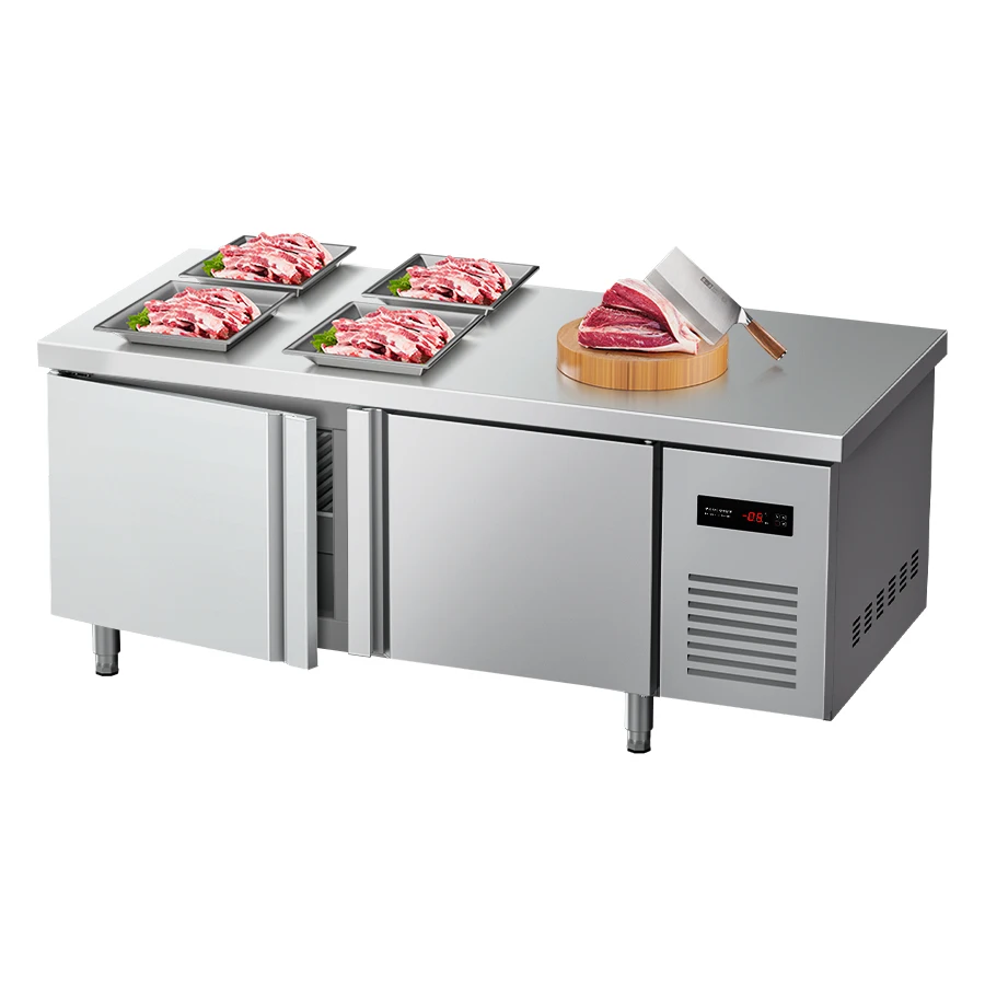 

Холодильный стол YINZHENG 1.5м, коммерческий, с прямым охлаждением, для кухни, приготовления и хранения продуктов