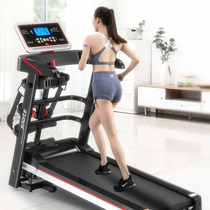 2022 Upgrade Treadmill with Massage Machine Dumbbe Folding Treadmill Motorized Electric Treadmill with home fitness