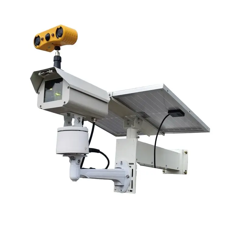 larm Ip65 Waterproof for Outdoor UseUpgraded Solar Green Bird Repellent Light with Solar A