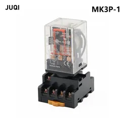 1 set MK3P-I Electromagnetic Coil Relay 10A Round 8 Pins 12V 24V 110V 220V Miniature General Purpose Middle Voltage Relay