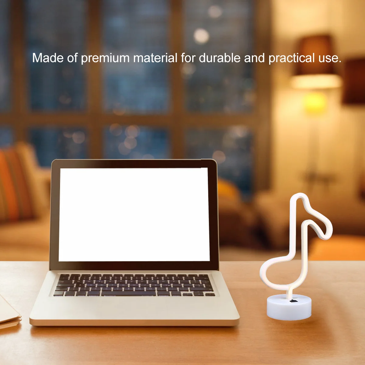 

1Pcs LED Music Note Night Lamp Neon Light Creative Decorative Cute Home Bedroom Kids Room USB Operated