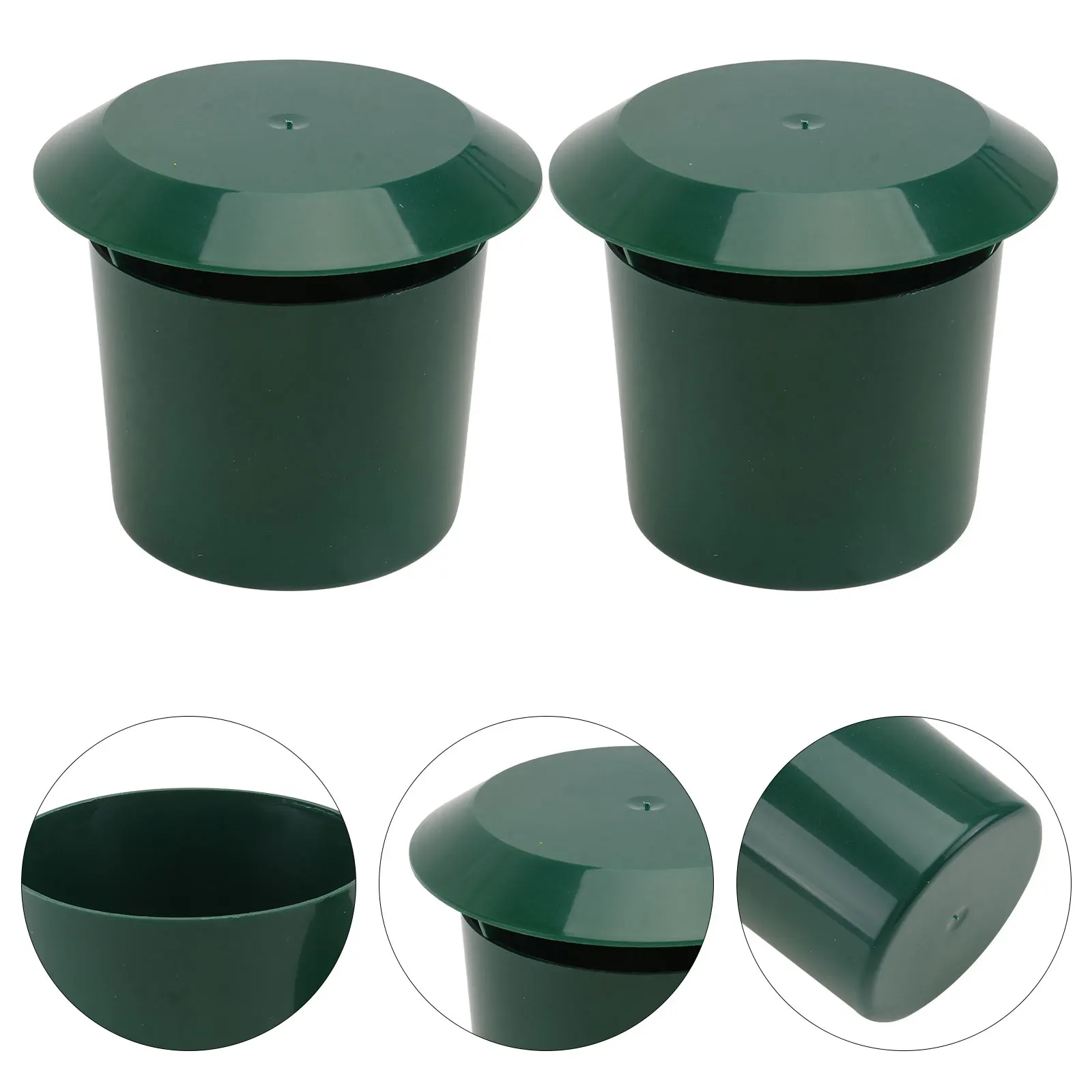 

2Pcs Snail Trap Plastic Containers Catchers Simple Practical Green Garden Tool Home Balcony Vegetable Safe Durable Easy Clean