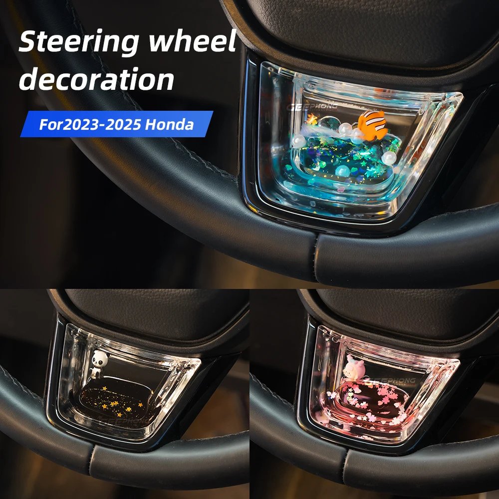 For honda crv 2023 2024 accord Civic Steering wheel decoration sequin interior car accessories Steering wheel cover