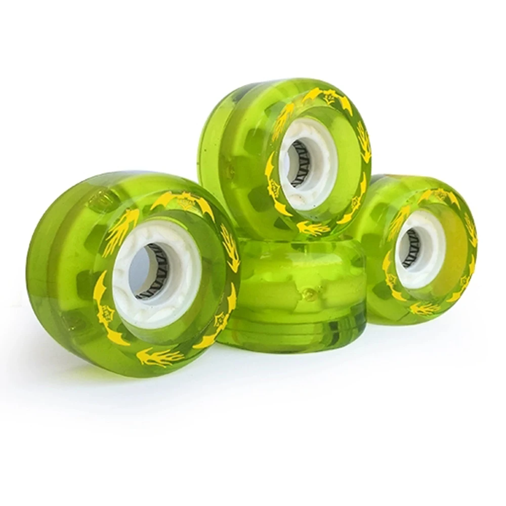 

72*44mm Freeline Skates Wheels With Led 82A High Quality Drift Skate Rodas PU LongBoard Ruedas High-rebound Wheel 4 Pcs/Set K012