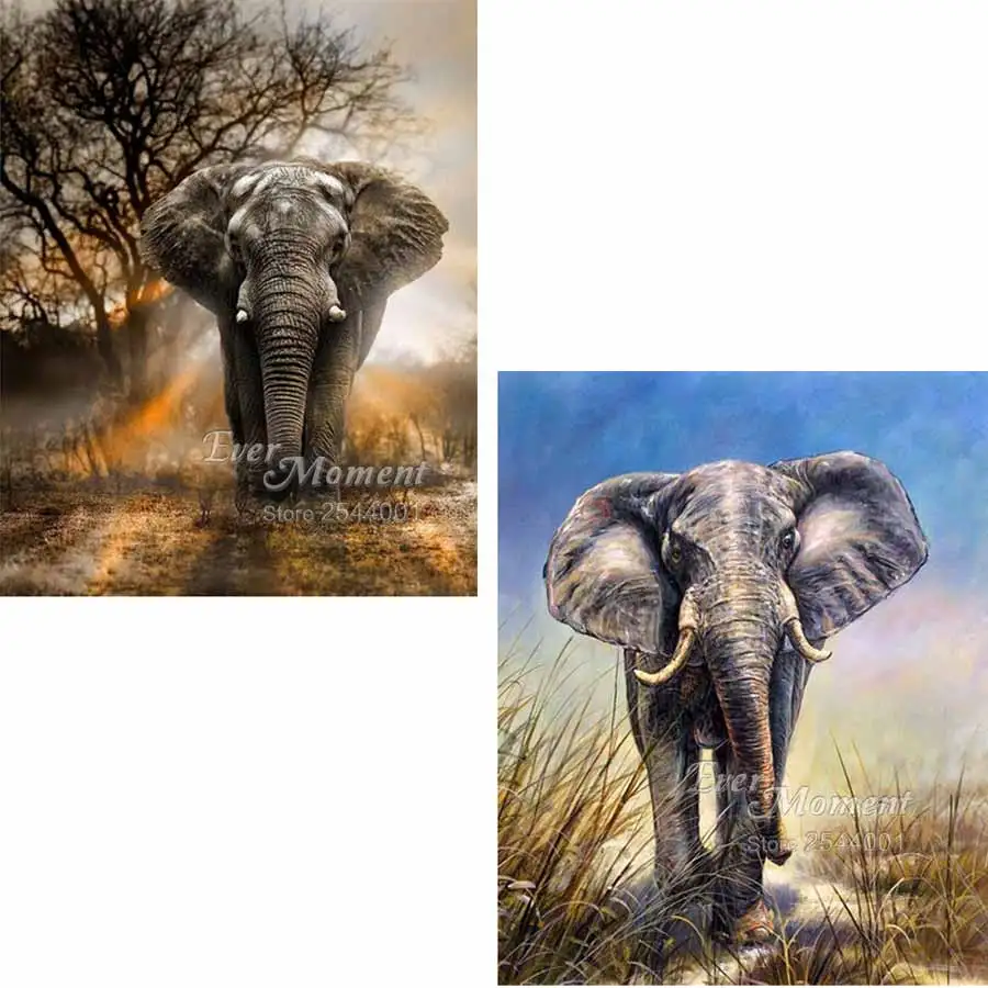 5d diamond painting full drill African Elephant cross diamonds diamond painting 2017 diamond embroidery mosaic ASF728