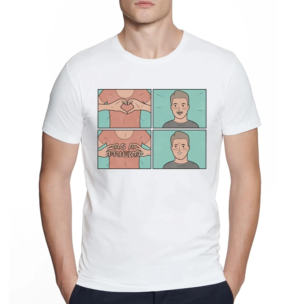 Новинка, креативный дизайн, забавная Мужская футболка YB-white с темным юмором, депрессия среди саркастиков, случайный выбор, потрясающая Мужская футболка