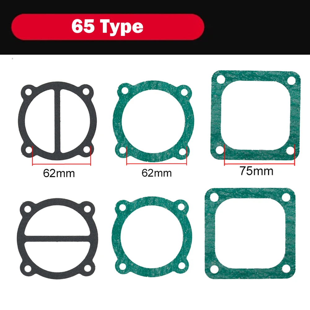 2 Set Air Compressor Cylinder Head Base Valve Plate Gaskets Washers For 65 Type 62mm/75mm Air Compressor