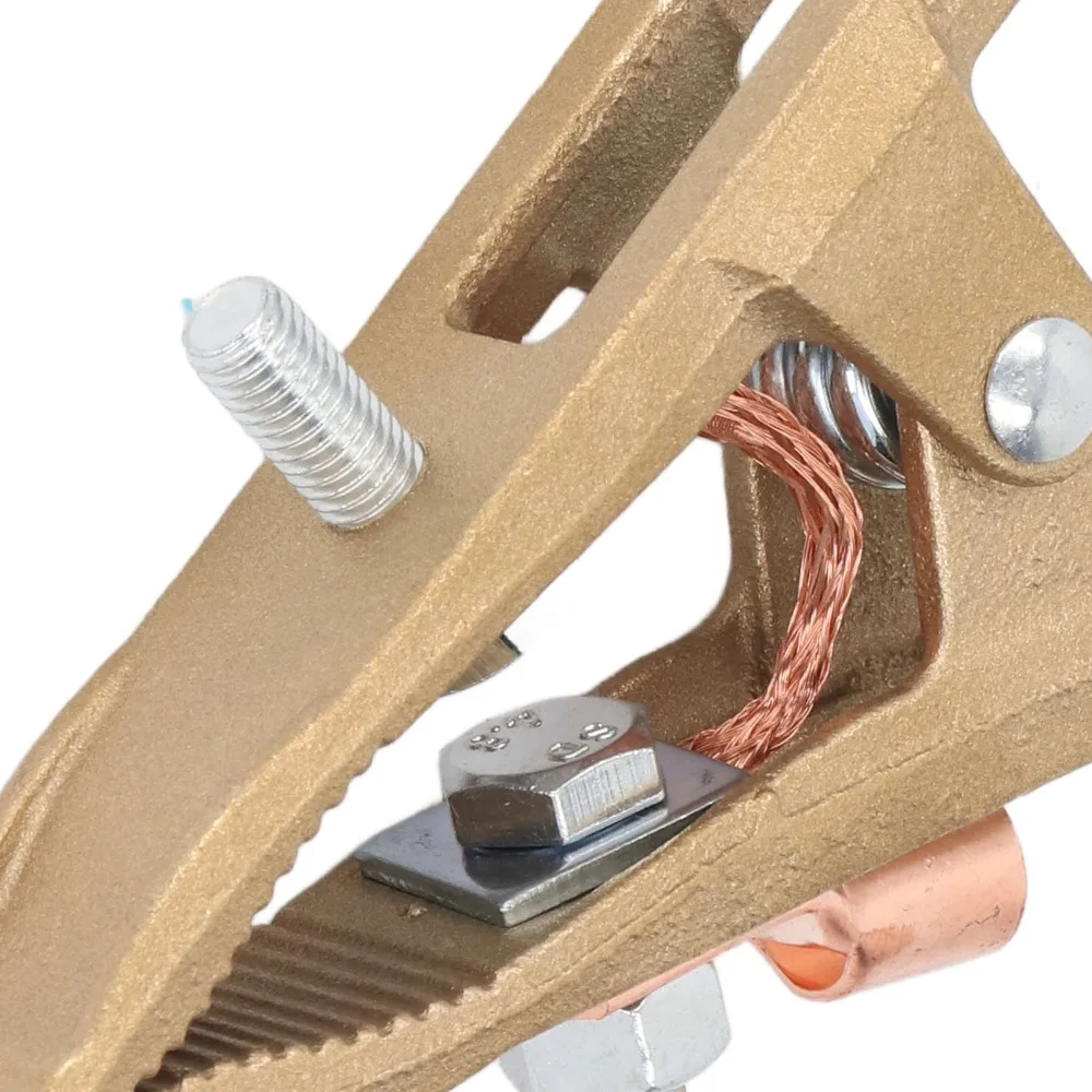 Clamps 500A Grounding Clamp Brass High Power Welding Ground Clamp Grip Clip A Shape Ground Clamp Welding Machine