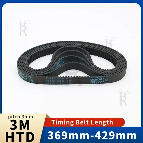 HTD3M Tming Belt Length 369 372 375 378 381 384 387 390 393 396 399 402 405 408 411 414 417 420 423 425 428 432 3M HTD 3M Belts
