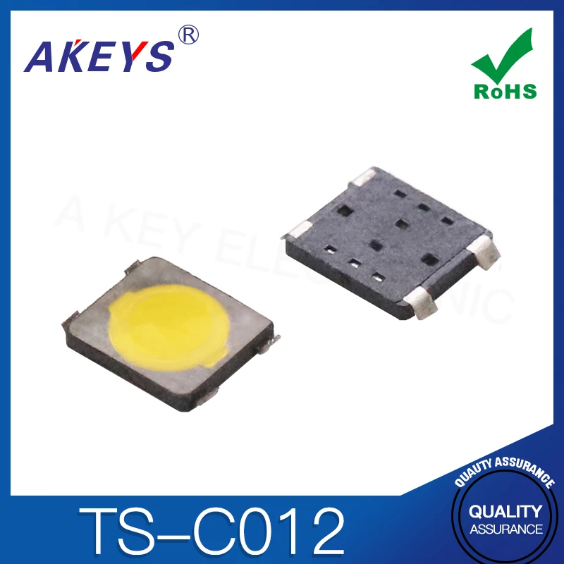 20pcs TS-C012 thin film 2.6X3X0.5 without dot film button 4-pin package patch electronic touch switch