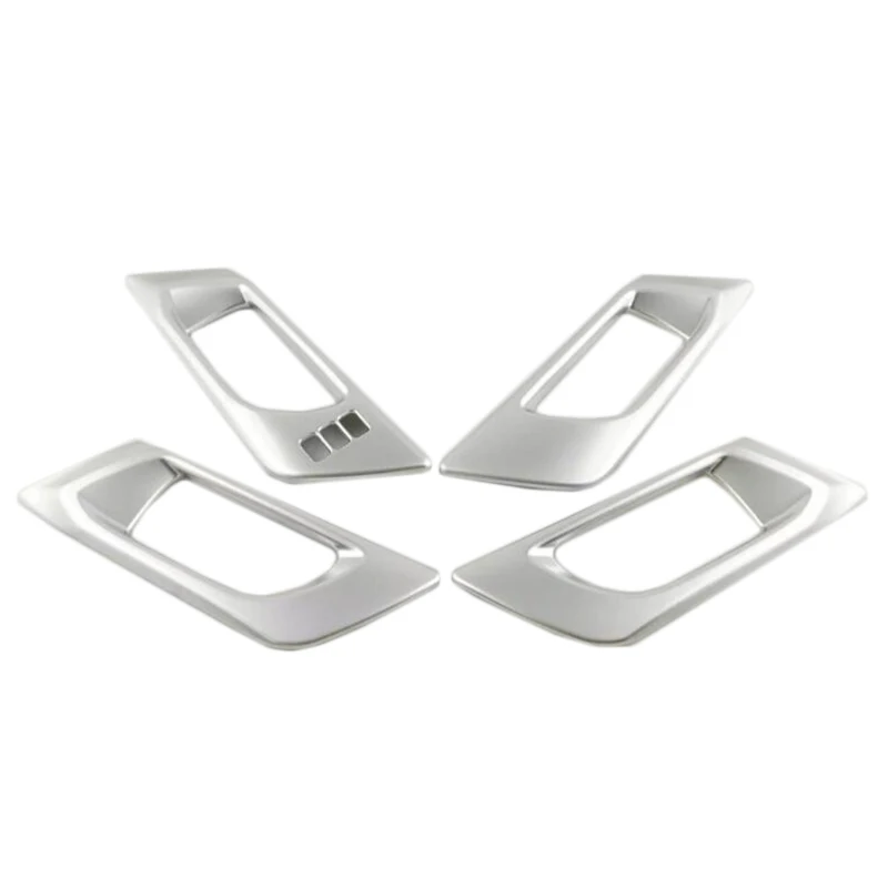 

ABS Chrome Matt Inner Door Handle Catch Cover Bowl Cup Trim Decoration 4PCS For Subaru Outback 2015 2016 Car Styling