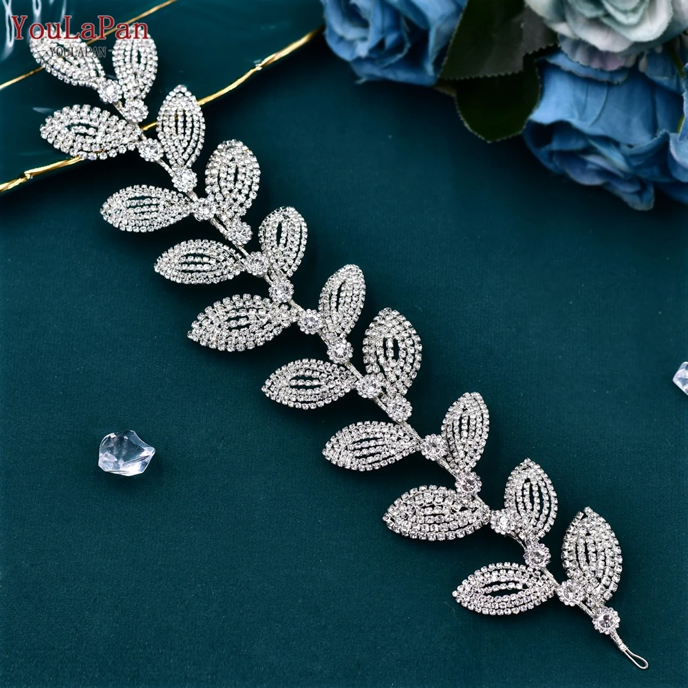 YouLaPan-accesorios para el cabello de boda para mujer, banda para el pelo nupcial con diamantes de imitación, joyería de dama de honor, diadema de cristal, tocado de moda, HP578