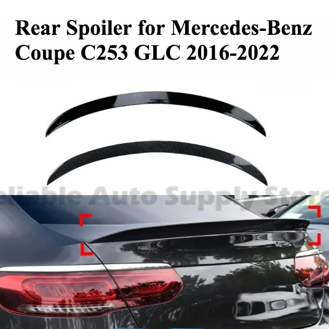 

For Mercedes GLC Class Coupe C253 GLC260 300 2016-22 AMG Rear Spoiler Roof Wing Upgrade Stylish Durable Lightweight High Perform