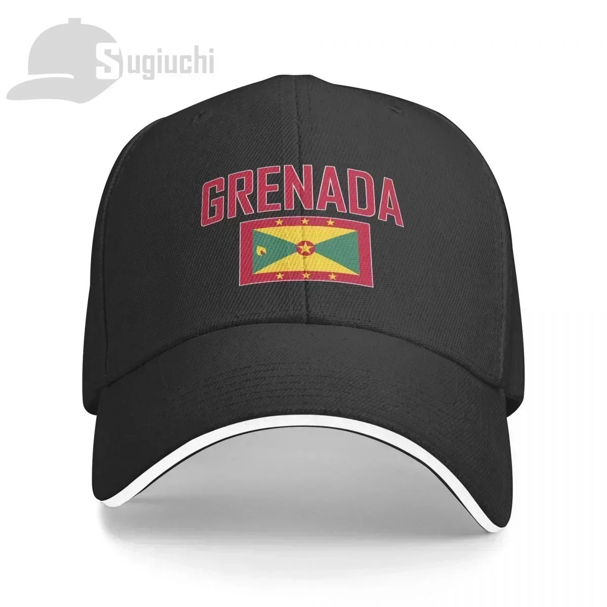GRENADA Flag With Letter Baseball Cap Men Women Summer Unisex Hip Hop Caps Cotton Snapback Golf Hat Fishing Caps