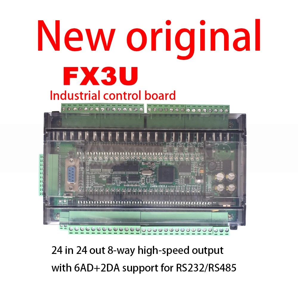 

PLC control board simple programmable small FX3U-48MT module domestic PLC industrial control board controller