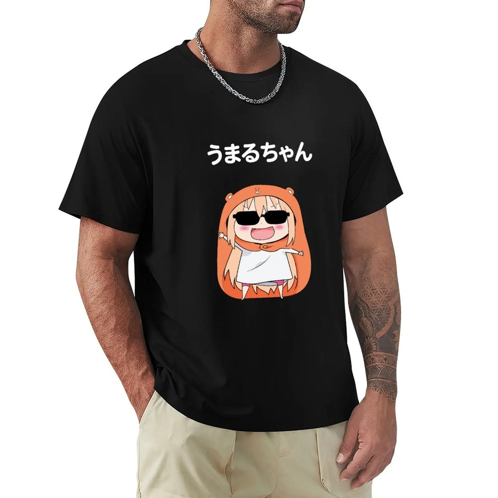 

Cute badass umaru chan T-Shirt Casual Soft Cotton Short Sleeve Tee