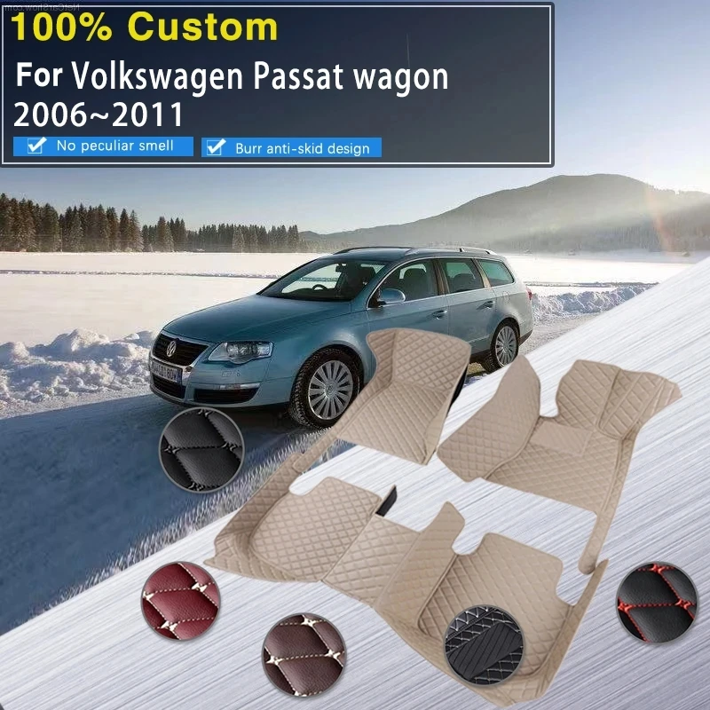 

Car Floor Mats For VW Volkswagen Passat Wagon B6 2006~2011 Waterproof Car Mats Alfombra Auto Car Accessories Interior Decoration