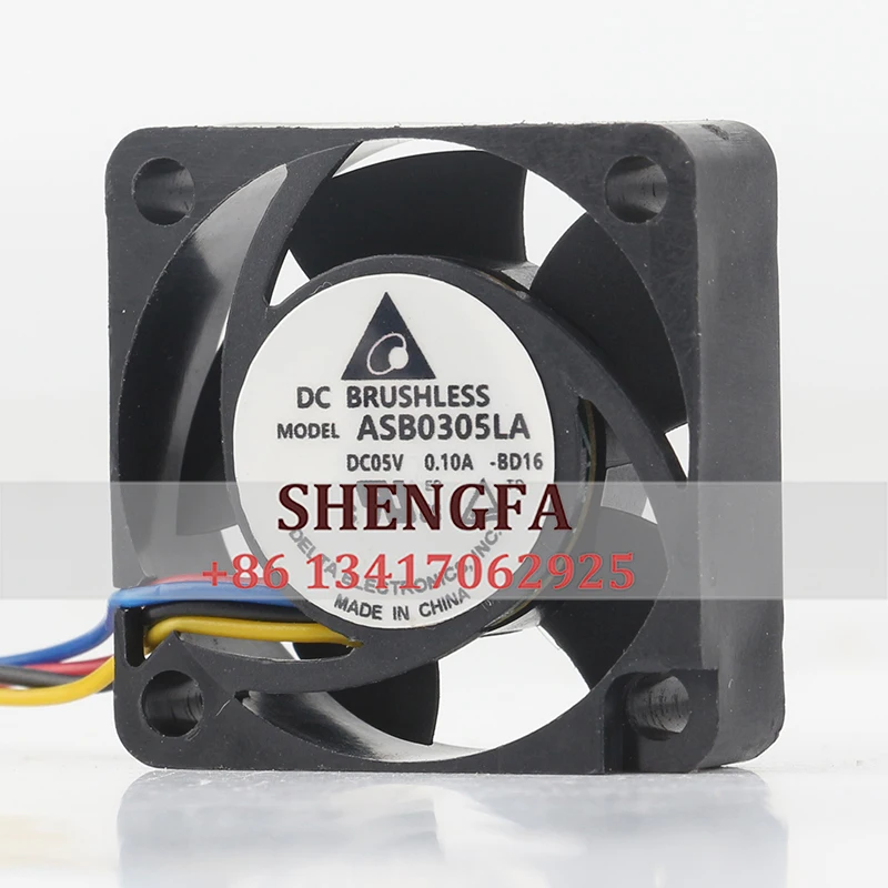 

Cooling fan Delta DC5V 0.1A 3CM notebook ultra-quiet speed measurement inverter ASB0305LA-BD16 3010 30X30X10MM