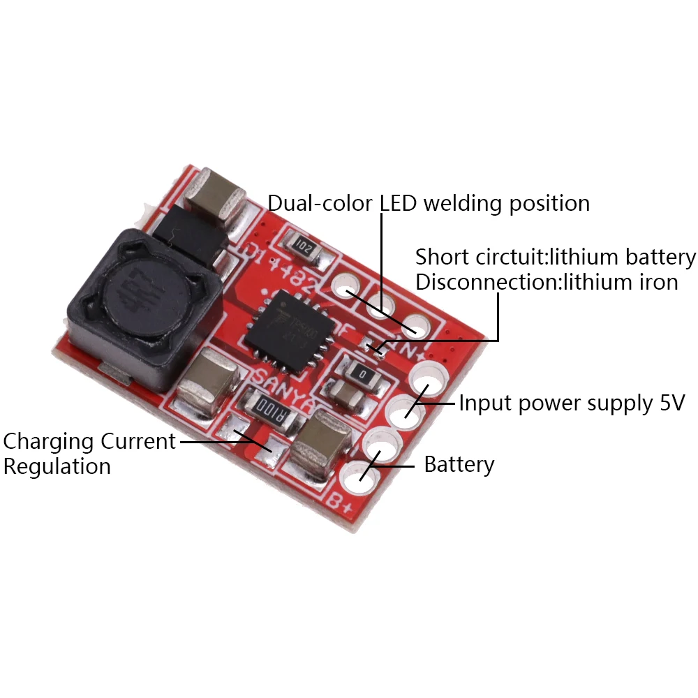 TP5000 4.2V/3.6V/8.4V 1A/2A Lithium Ion 18650 Battery Charging Board Charger Module CD42 TP5100 Lithium Iron Phosphate Battery