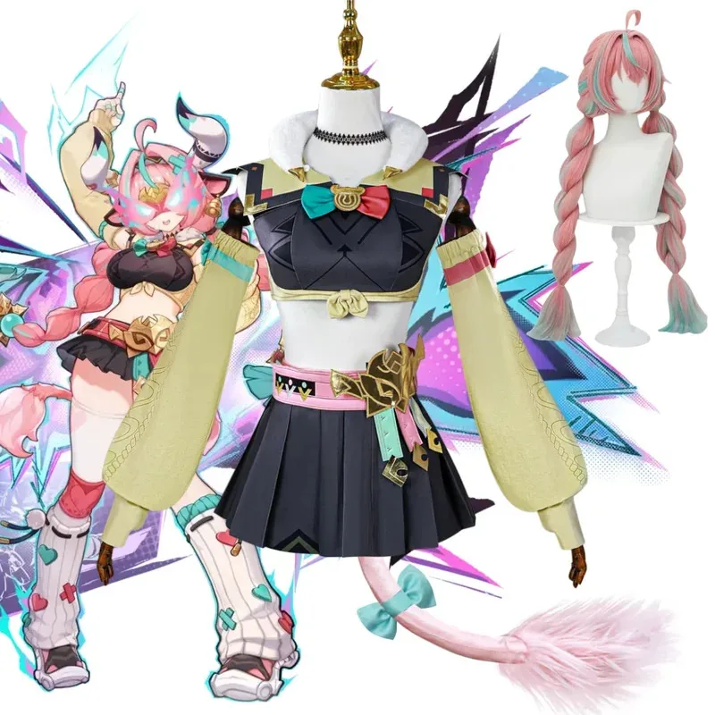Cosplay Genshin Impact Varesa Cosplay disfraz peluca zapatos anime disfraces de halloween para mujeres