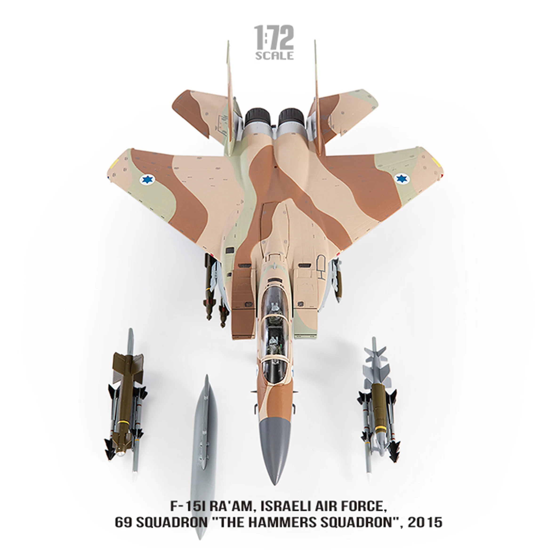 

JCW 1/72 F-15I F15 Heavy Fighter Model Israel 69th Squadron Alloy finished product model