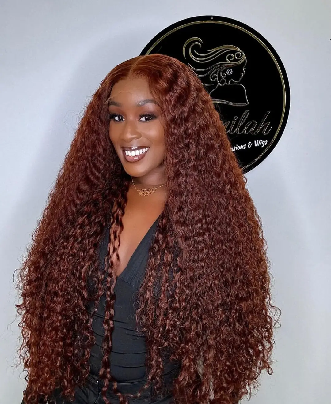 

30 40 Inch Reddish Brown Curly Wigs 13x4 13x6 HD Lace Frontal Wig 100% Remy Gluess Wigs Human Hair Pre Plucked with Baby Hair