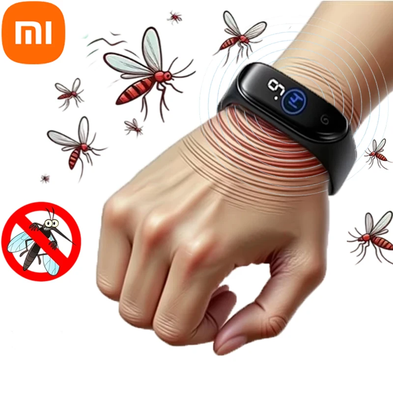 

Ультразвуковой физический браслет-репеллент Xiaomi от комаров, без химикатов, для спорта, эффективный, для дома и улицы