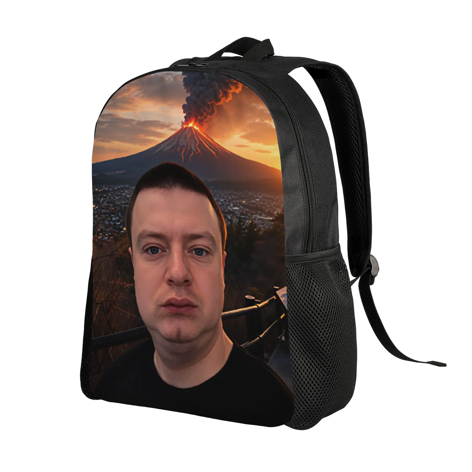 Mellstroy volcano Backpack  Fashion Backpacks Male University Large School Bags Design Rucksack