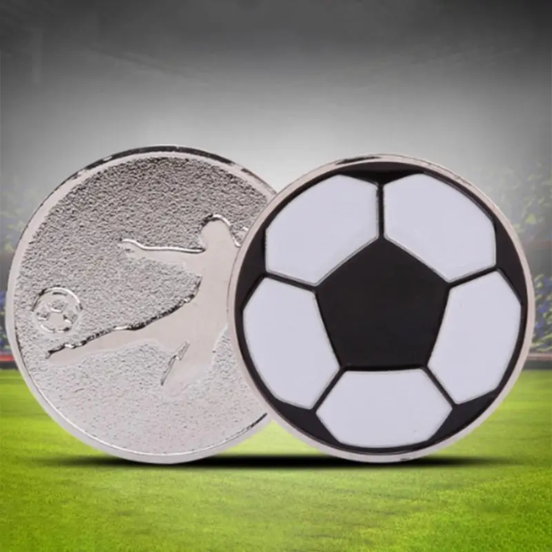 

Football Referee Coin Double-Sided Referee Side Toss Coin Professional Soccer Pick Side Toss Coin Tool Durable