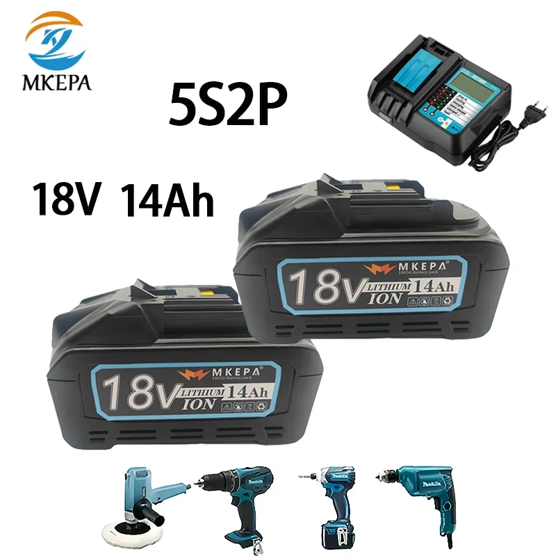 

5S2P 14000mAh 21700 original makita 18V BL1830 lithium-ion rechargeable power tool battery BL1860 BL1850 BL1860B BL1840