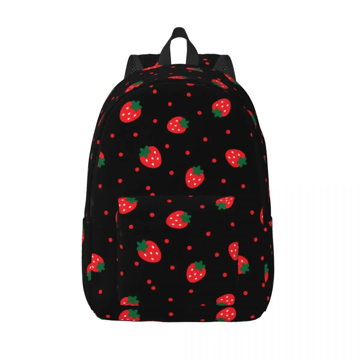 Mochila de lona para adolescentes, morral colorido de fresas, fruta, escuela media y secundaria, mochila para estudiantes, mochila para senderismo