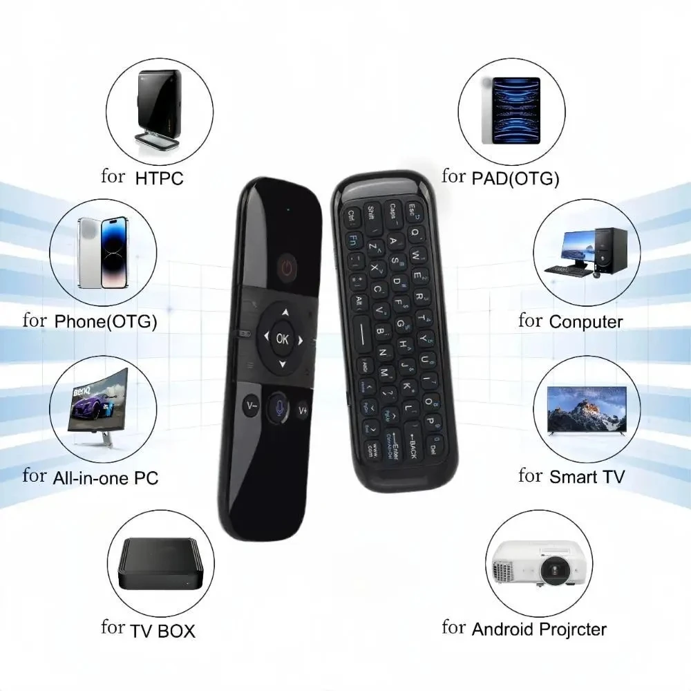 Ratón M8 Air con modo Dual 2,4G BT5.0 para asistente de voz de Google Control remoto Mini teclado inalámbrico para Android TV BOX PC