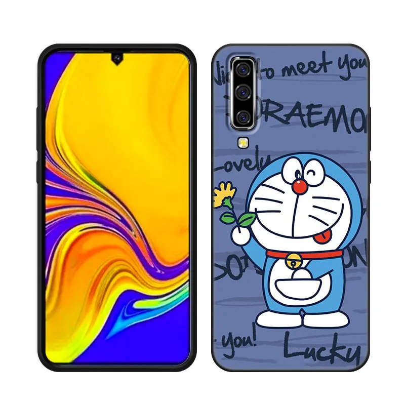 Cartoon Anime Doraemon Case For Samsung A13 A22 A24 A32 A23 A25 A34 A35 A52S A53 A54 A55 A73 5G A12 A14 A15 A31 A33 A50 A51 A72