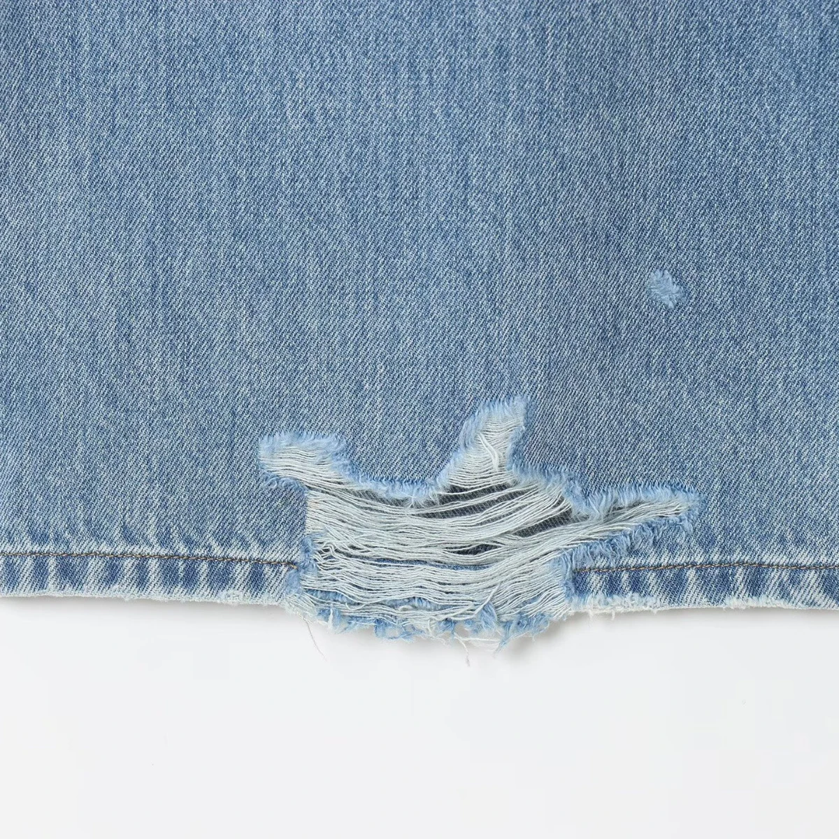 Pantalones vaqueros de pierna recta rasgados de tiro medio para mujer, pantalones informales holgados con bolsillos y cremallera, pantalones elegantes para mujer para principios de otoño