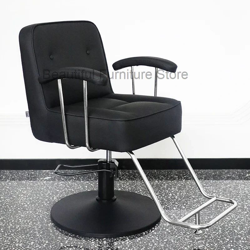 

Recliner Barber Chairs Vanity Beauty Ergonomic Salon Chair Rolling Manicure Makeup Comfortable Silla Barberia Dresser Furnitures