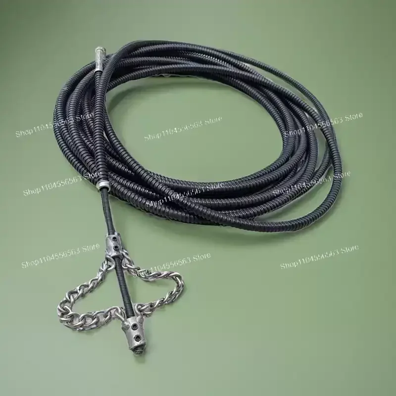 Kitchen oil clogging pipe dredger hand drill dredging spring bendable sewer
