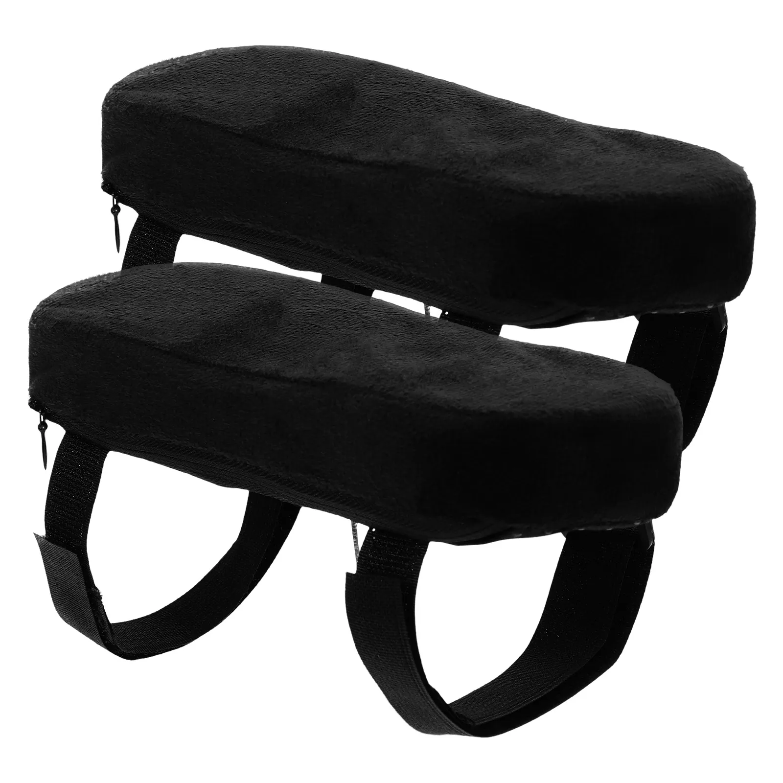 

2 Pcs Armrest Pad Ergonomic Chair Elbow Cushion for Office Foam Height Adjustable Arm Rest Desk Car Polyester