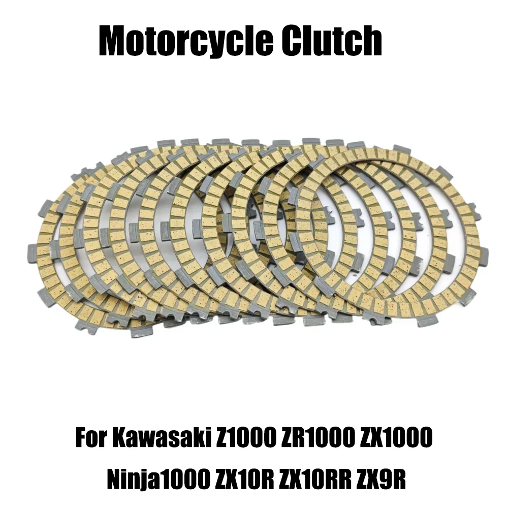 

For Kawasaki Z1000 ZR1000 ZX1000 Ninja 1000 ZX10R ZX10RR ZX9R Z 1000 ZR 1000 ZX 10R 10RR 9R Motorcycle Clutch Disc Plate Kit