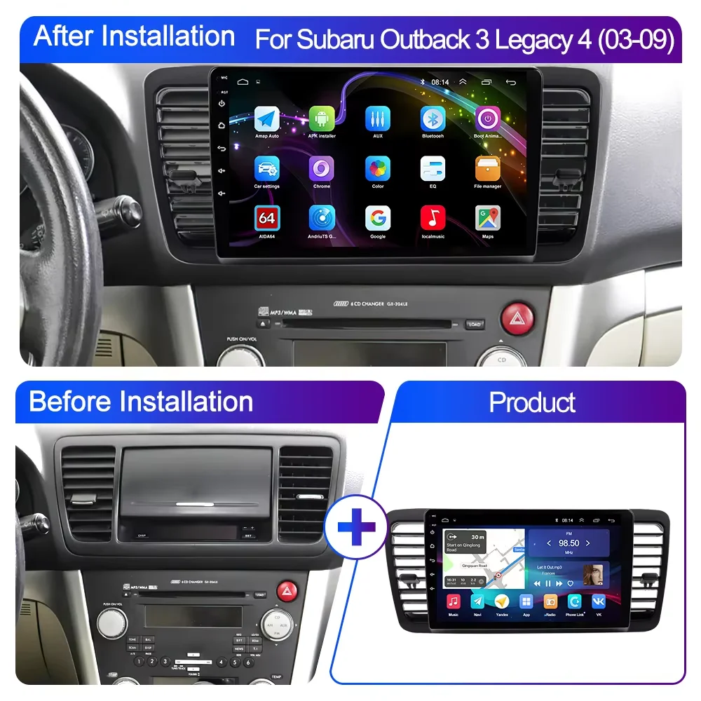 IPS 720P 8G+256G wireless Carplay 9